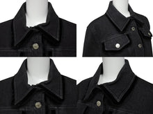 画像をギャラリービューアに読み込む, 極美品 ChristianDior クリスチャンディオール ガリアーノ期 バックロゴ デニムジャケット 5AW 5H12022810 ブラック サイズ40 中古 4b001862