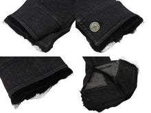 画像をギャラリービューアに読み込む, 極美品 ChristianDior クリスチャンディオール ガリアーノ期 バックロゴ デニムジャケット 5AW 5H12022810 ブラック サイズ40 中古 4b001862