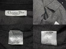 画像をギャラリービューアに読み込む, 極美品 ChristianDior クリスチャンディオール ガリアーノ期 バックロゴ デニムジャケット 5AW 5H12022810 ブラック サイズ40 中古 4b001862