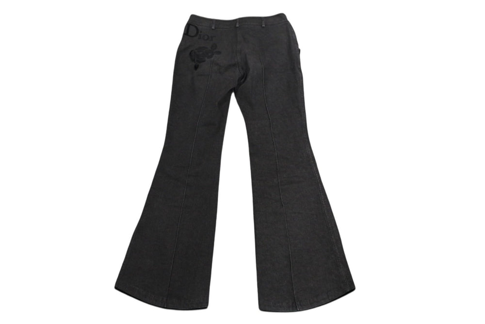 Very Good Condition ChristianDior Galliano Period Back Logo Denim Pants 5AW 5H12044801 Black Size 38 Used 4b001863