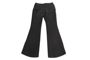 Very Good Condition ChristianDior Galliano Period Back Logo Denim Pants 5AW 5H12044801 Black Size 38 Used 4b001863