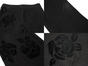 Very Good Condition ChristianDior Galliano Period Back Logo Denim Pants 5AW 5H12044801 Black Size 38 Used 4b001863