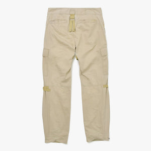 DOLCE&GABBANA ドルチェアンドガッバーナ パラシュート ボンテージカーゴパンツ VP29T U6CB コットン ベージュ ブラックメタル金具 サイズ48 美品 中古 4a001868