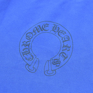 CHROME HEARTS クロムハーツ ワイドスウェットパンツ サイズL CHクロス CHロゴ ホースシュー ブルー ブラック コットン 美品 中古 4a001869