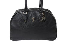 画像をギャラリービューアに読み込む, CHROME HEARTS クロムハーツ 現行型 ジムバッグ メンズ M セメタリークロスパッチ 14パッチ スモールCHクロス ブラック 美品 中古 4b001883