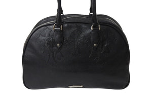 CHROME HEARTS Current Gym Bag Men's M Cemetery Cross Patch 14 Patches Small CH Cross Black Good Condition Used 4b001883