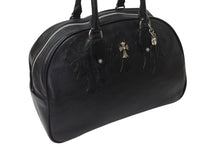 画像をギャラリービューアに読み込む, CHROME HEARTS クロムハーツ 現行型 ジムバッグ メンズ M セメタリークロスパッチ 14パッチ スモールCHクロス ブラック 美品 中古 4b001883