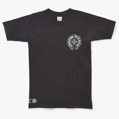 CHROME HEARTS クロムハーツ 半袖Tシャツ サイズS オールドモデル ホースシュー スクロールラベルロゴ ブラック 良品 中古 4a001886
