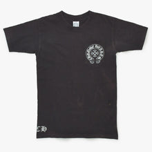 画像をギャラリービューアに読み込む, CHROME HEARTS クロムハーツ 半袖Tシャツ サイズS オールドモデル ホースシュー スクロールラベルロゴ ブラック 良品 中古 4a001886