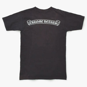 CHROME HEARTS クロムハーツ 半袖Tシャツ サイズS オールドモデル ホースシュー スクロールラベルロゴ ブラック 良品 中古 4a001886