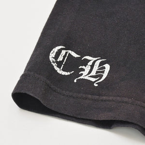 CHROME HEARTS クロムハーツ 半袖Tシャツ サイズS オールドモデル ホースシュー スクロールラベルロゴ ブラック 良品 中古 4a001886