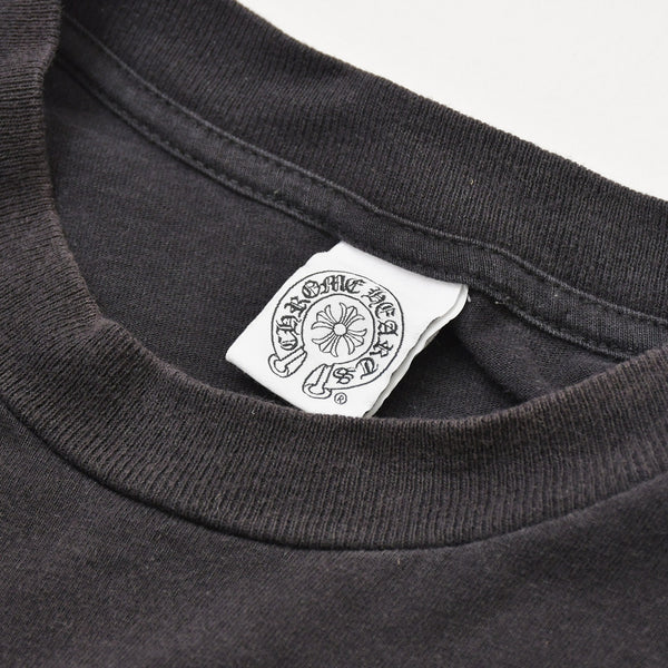 CHROME HEARTS クロムハーツ 半袖Tシャツ サイズS オールドモデル ホースシュー スクロールラベルロゴ ブラック 良品 中古 4a001886