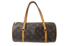 Load image into Gallery viewer, LOUIS VUITTON ルイヴィトン モノグラム パピヨン26 ハンドバッグ M51366 ブラウン ロゴ ゴールド金具 美品 中古 4b001889
