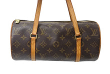 Load image into Gallery viewer, LOUIS VUITTON ルイヴィトン モノグラム パピヨン26 ハンドバッグ M51366 ブラウン ロゴ ゴールド金具 美品 中古 4b001889
