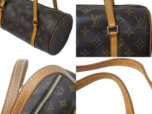Load image into Gallery viewer, LOUIS VUITTON ルイヴィトン モノグラム パピヨン26 ハンドバッグ M51366 ブラウン ロゴ ゴールド金具 美品 中古 4b001889
