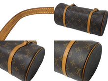 Load image into Gallery viewer, LOUIS VUITTON ルイヴィトン モノグラム パピヨン26 ハンドバッグ M51366 ブラウン ロゴ ゴールド金具 美品 中古 4b001889