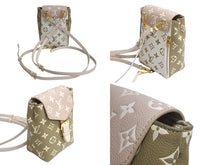 Load image into Gallery viewer, LOUIS VUITTON ルイヴィトン タイニーバックパック リュック M81351 モノグラムアンプラント カーキ ベージュ 美品 中古 4c071421