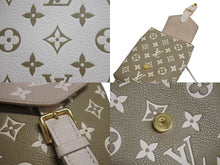 Load image into Gallery viewer, LOUIS VUITTON ルイヴィトン タイニーバックパック リュック M81351 モノグラムアンプラント カーキ ベージュ 美品 中古 4c071421