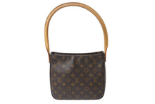 Load image into Gallery viewer, LOUIS VUITTON ルイヴィトン モノグラム ルーピングMM M51146 ハンドバッグ 2001年製 廃盤 ゴールド金具 ブラウン 中古 4b001904