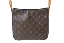 Load image into Gallery viewer, LOUIS VUITTON ルイヴィトン モノグラム ルーピングMM M51146 ハンドバッグ 2001年製 廃盤 ゴールド金具 ブラウン 中古 4b001904