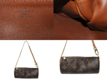 Load image into Gallery viewer, LOUIS VUITTON ルイヴィトン パピヨン30 モノグラムキャンバス ハンドバッグ 旧型 筒形 M51385 ブラウン 美品 中古 4b001907