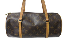 Load image into Gallery viewer, LOUIS VUITTON ルイヴィトン パピヨン30 モノグラムキャンバス ハンドバッグ 旧型 筒形 M51385 ブラウン 美品 中古 4b001907