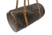 Load image into Gallery viewer, LOUIS VUITTON ルイヴィトン パピヨン30 モノグラムキャンバス ハンドバッグ 旧型 筒形 M51385 ブラウン 美品 中古 4b001907