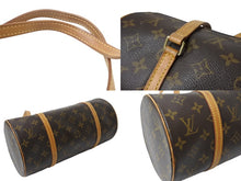 Load image into Gallery viewer, LOUIS VUITTON ルイヴィトン パピヨン30 モノグラムキャンバス ハンドバッグ 旧型 筒形 M51385 ブラウン 美品 中古 4b001907