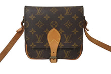 画像をギャラリービューアに読み込む, LOUIS VUITTON ルイヴィトン ミニカルトシエール ショルダーバッグ M51254 モノグラム ブラウン PVC レザー ゴールド金具 良品 中古 4b001910