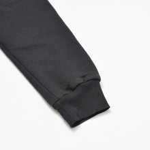 Load image into Gallery viewer, CHROME HEARTS クロムハーツ オールド スクロールラベル ロゴ サーマル ダガー ジップアップ フーディー サイズS ブラック ホワイト コットン シルバー金具 美品 中古 4b011920