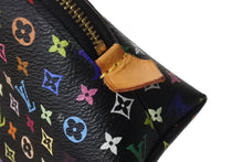 画像をギャラリービューアに読み込む, LOUIS VUITTON ルイヴィトン モノグラム マルチカラー ポシェットコスメティック M47355 ゴールド金具 ノワール ブラック 黒 中古 4b001923