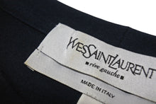 Load image into Gallery viewer, YVES SAINT LAURENT イヴサンローラン 半袖Ｔシャツ カサンドラロゴ ネイビー ブラック コットン サイズS 美品 中古 4b001946