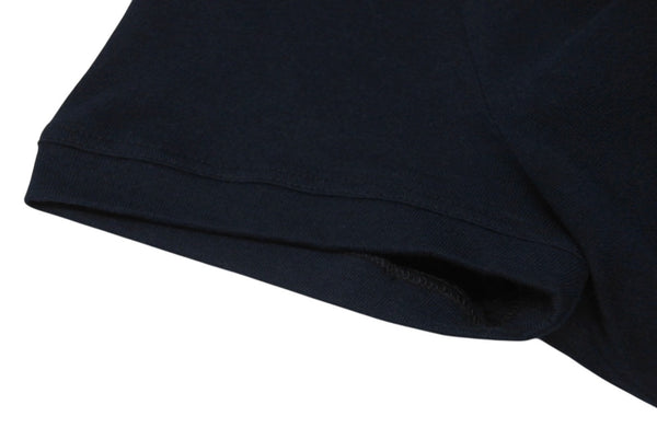 YVES SAINT LAURENT イヴサンローラン 半袖Ｔシャツ カサンドラロゴ ネイビー ブラック コットン サイズS 美品 中古 4b001946
