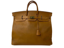 Load image into Gallery viewer, HERMES エルメス ハンドバッグ オータクロア50 ナチュラル ヴァッシュ ブロンズ金具 ○N刻印 中古 4b001949