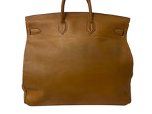 Load image into Gallery viewer, HERMES エルメス ハンドバッグ オータクロア50 ナチュラル ヴァッシュ ブロンズ金具 ○N刻印 中古 4b001949