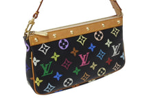 画像をギャラリービューアに読み込む, 極美品 LOUIS VUITTON ルイヴィトン ポシェット アクセソワール アクセサリーポーチ M92648 モノグラム マルチカラー ブラック 中古 4b001951