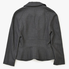画像をギャラリービューアに読み込む, 極美品 Christian Dior クリスチャンディオール ウエストシェイプジャケット バージャケット 丸襟 ブラック アウター 中古 4a001952