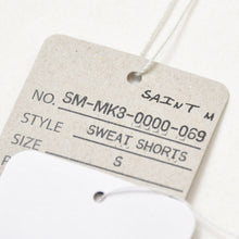 Load image into Gallery viewer, 新品未使用 SAINT Mxxxxxx セントマイケル SAINT SWEAT SHORTS ショーツ ハーフパンツ チャコール ヴィンテージ加工 中古 4a001971