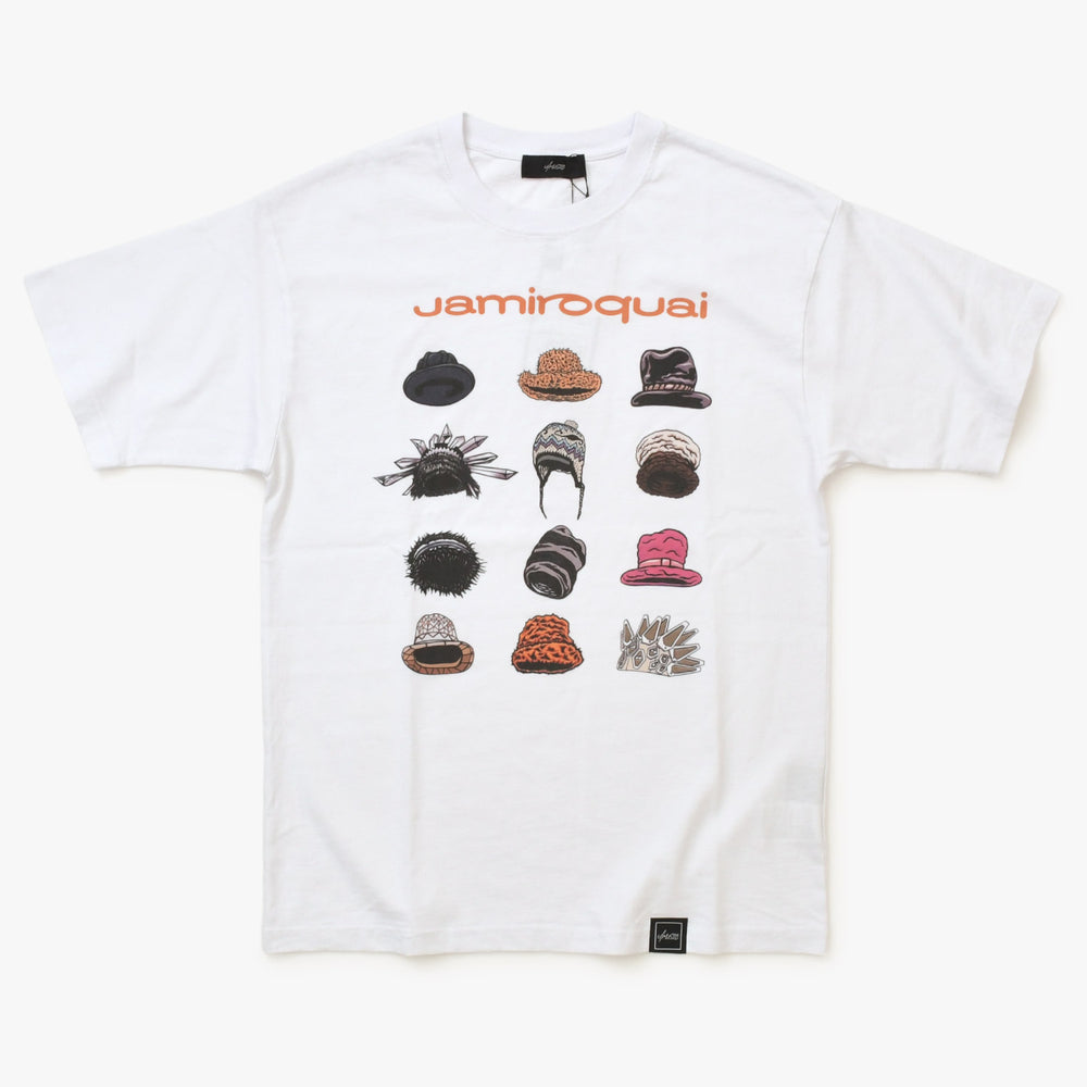 New and unused U/MUSIC Jamiroquai Hats SS Tee White S size Jamiroquai Jay Kay Used 4a001972