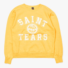 Load image into Gallery viewer, SAINT MICHAEL × DENIM TEARS セントマイケル × デニムティアーズ クルーネック スウェット SM-A21-0000-049 カラーイエロー サイズL 美品 中古 4b012003