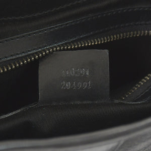 Very Good Condition GUCCI One Shoulder Hobo Handbag 110291 204991 GG Canvas Black Used 4a002006