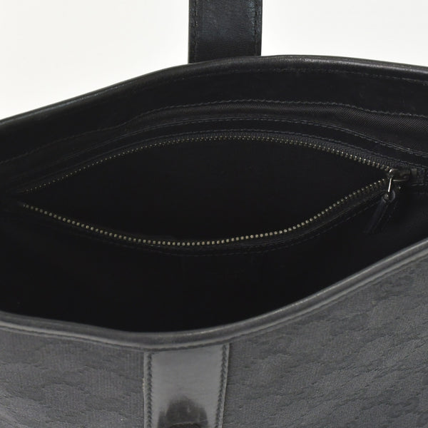 Very Good Condition GUCCI One Shoulder Hobo Handbag 110291 204991 GG Canvas Black Used 4a002006