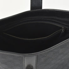 Load image into Gallery viewer, 極美品 GUCCI グッチ ワンショルダー ホーボー ハンドバッグ 110291 204991 GG キャンバス ブラック 中古 4a002006