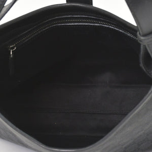 Very Good Condition GUCCI One Shoulder Hobo Handbag 110291 204991 GG Canvas Black Used 4a002006