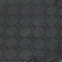 Load image into Gallery viewer, 極美品 GUCCI グッチ ワンショルダー ホーボー ハンドバッグ 110291 204991 GG キャンバス ブラック 中古 4a002006