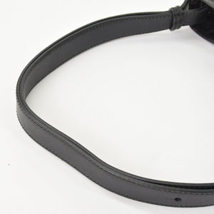 Very Good Condition GUCCI One Shoulder Hobo Handbag 110291 204991 GG Canvas Black Used 4a002006