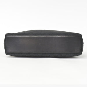 Very Good Condition GUCCI One Shoulder Hobo Handbag 110291 204991 GG Canvas Black Used 4a002006