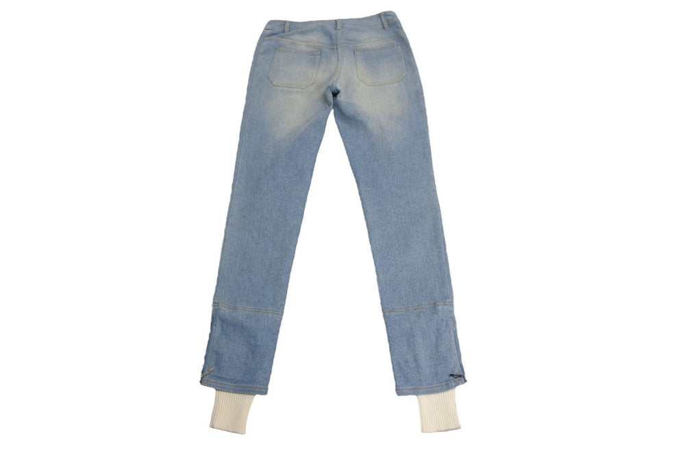 Christian Dior Christian Dior Denim Pants 5A12044011 Galliano Period Cotton Polyurethane Blue Multicolor Good Condition Used 4b002007