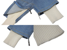 画像をギャラリービューアに読み込む, Christian Dior クリスチャンディオール デニムパンツ 5A12044011 ガリアーノ期 コットン ポリウレタン ブルー マルチカラー 美品 中古 4b002007