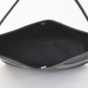 極美品 GUCCI グッチ GGキャンバス ショルダーバッグ ワンショルダーバッグ 肩掛け レザー ブラック 113012 中古 4a002014